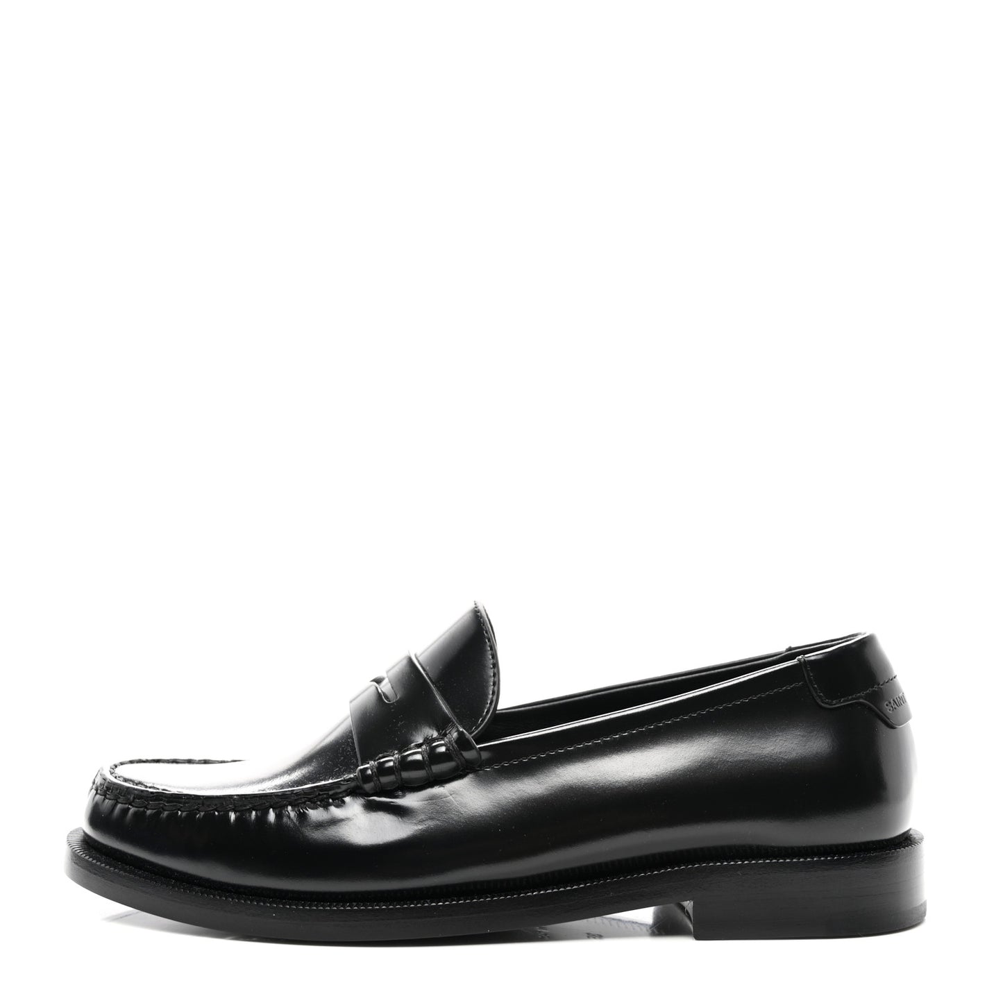 Calfskin Penny Loafers 35 Black