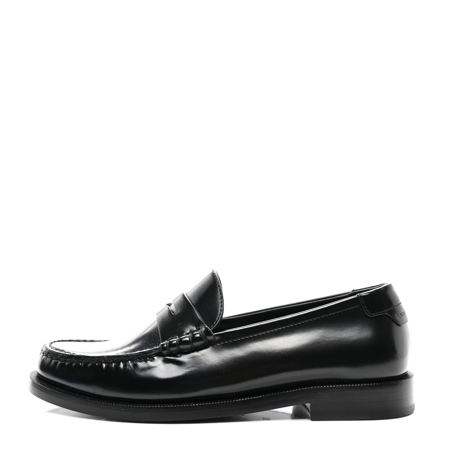 Saint Laurent Calfskin Penny Loafers 35 Black 1 of 8
