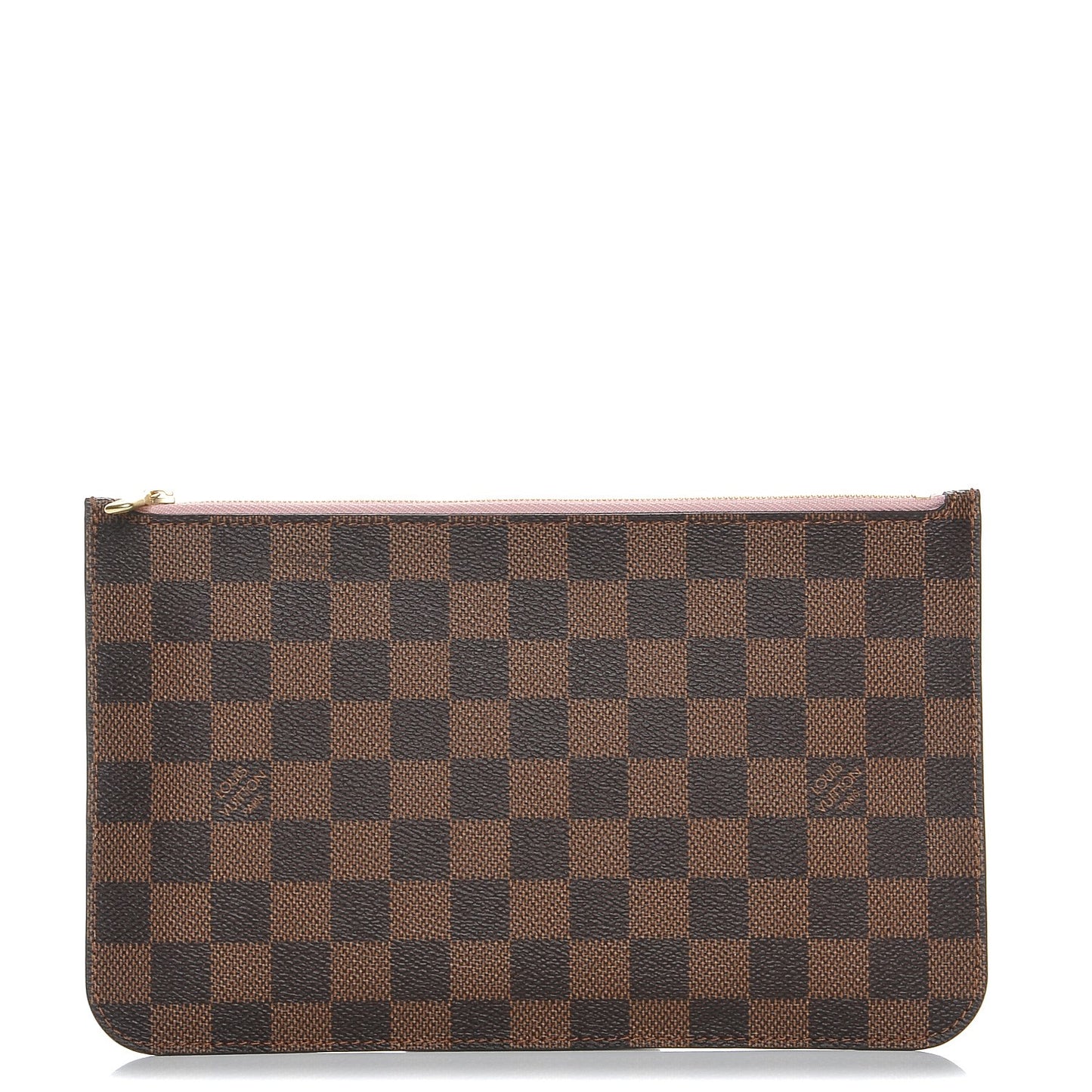 Damier Ebene Neverfull MM GM Pochette Rose Ballerine