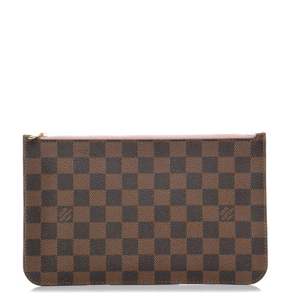 Louis Vuitton Damier Ebene Neverfull MM GM Pochette Rose Ballerine 1 of 7