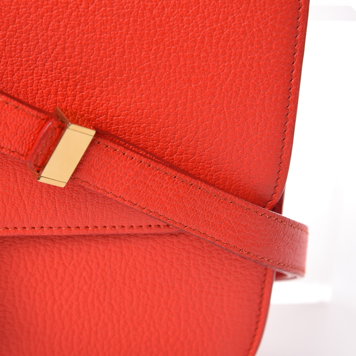 Celine Goatskin Medium Classic Box Flap Bag Alizarin 14 of 14