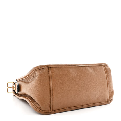 Prada Vitello Daino Soft Hobo Messenger Bag Caramel 4 of 9