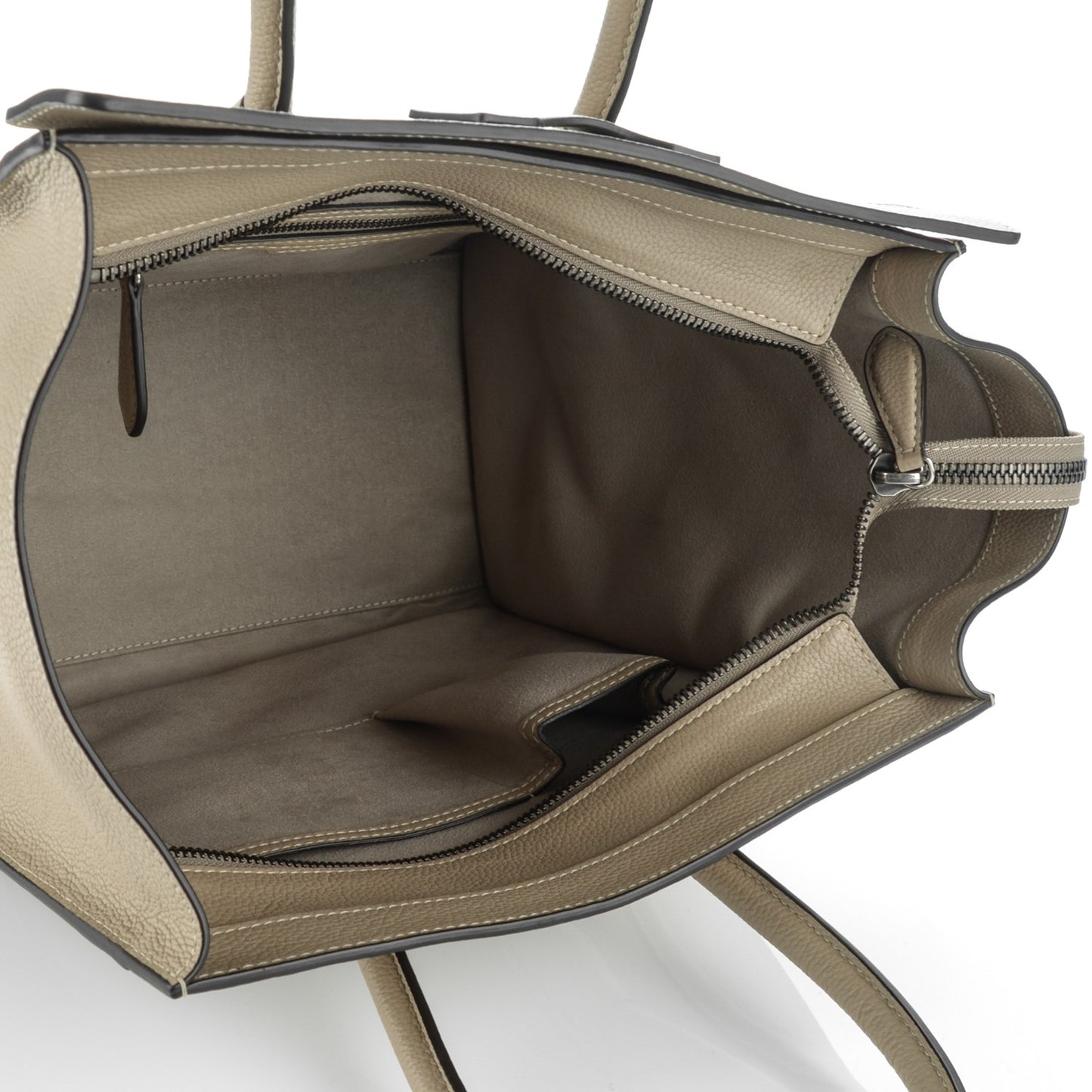 Drummed Calfskin Mini Luggage Dune