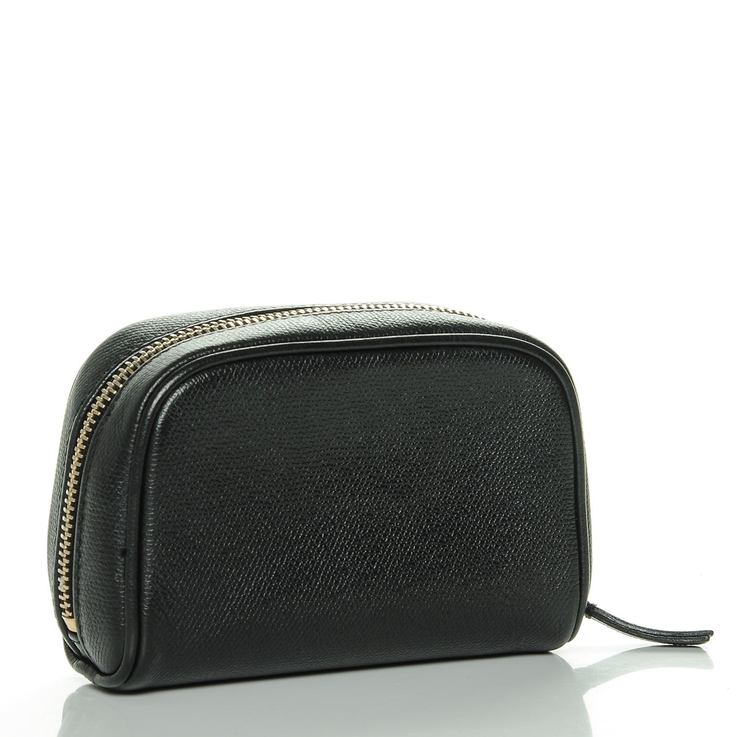 Chanel Grained Calfskin CC Button Cosmetic Case Black 3 of 7