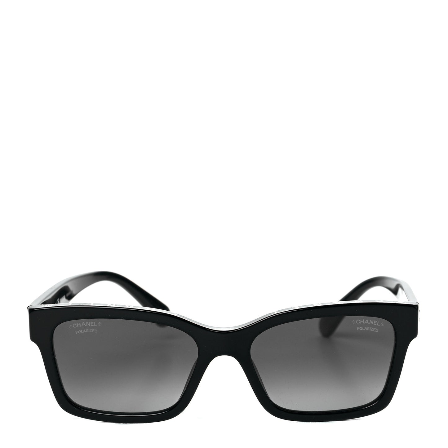 Acetate Polarized Square Sunglasses 5417 Black