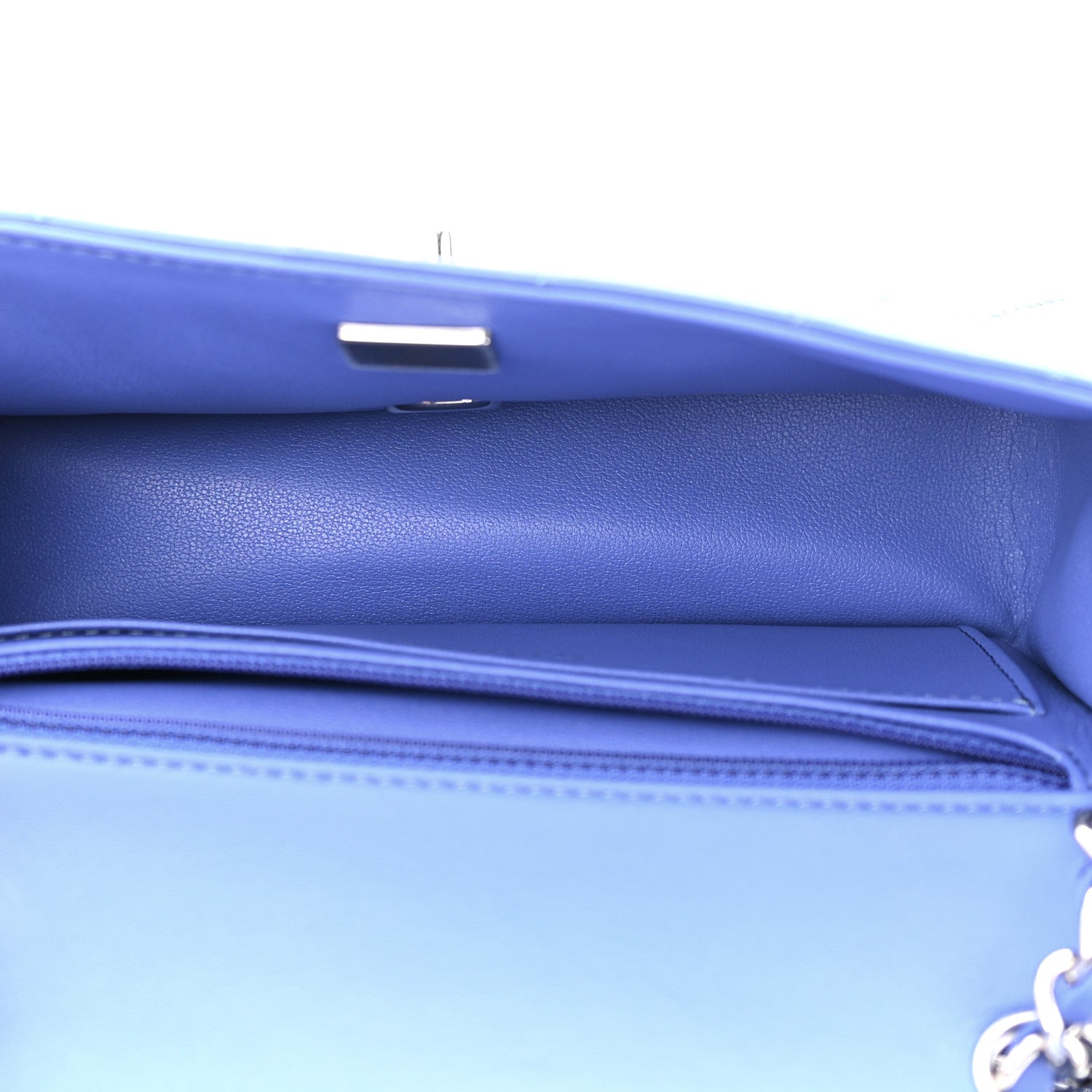 Chanel Lambskin Quilted Mini Rectangular Flap Light Blue 5 of 12