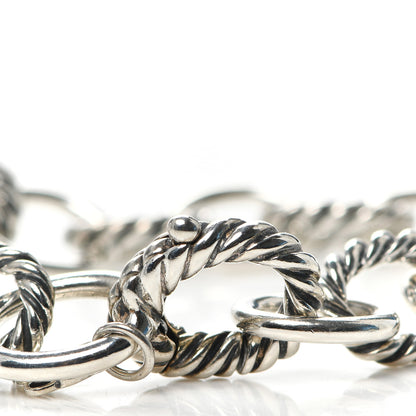 David Yurman Sterling Silver 10mm Medium Oval Link Bracelet 4 of 5