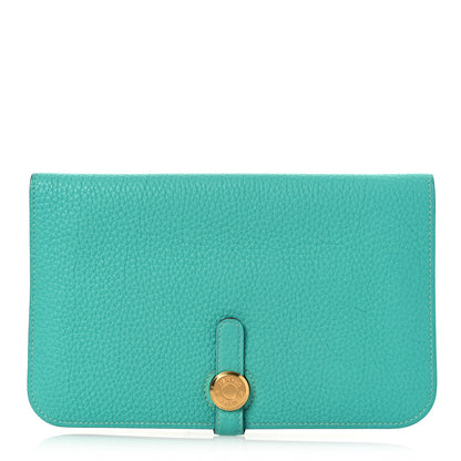 Hermes Togo Dogon Duo Wallet Lagon 1 of 11