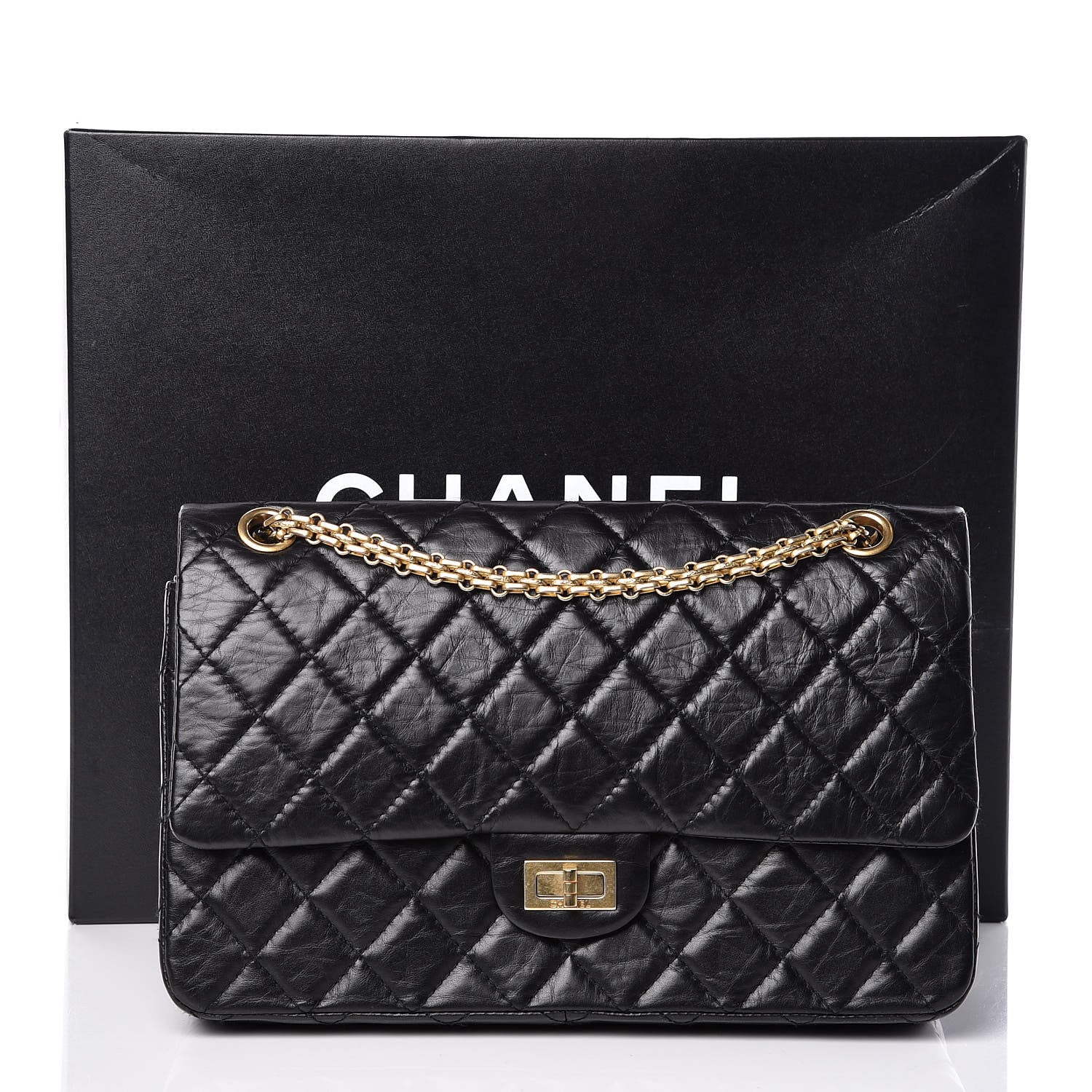 Chanel Aged Calfskin Quilted 2.55 Reissue 226 Flap Black 10 of 10