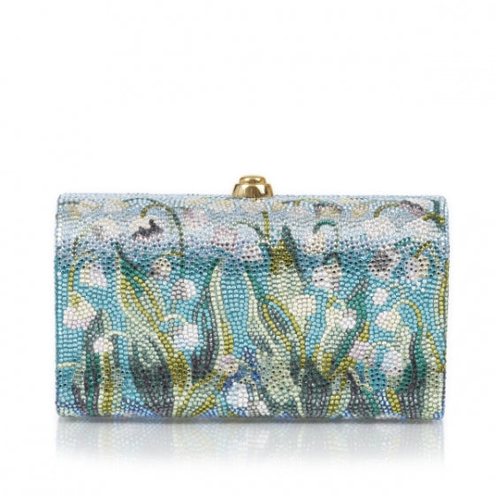 Judith Leiber Swarovski Crystal Garden Clutch 1 of 9