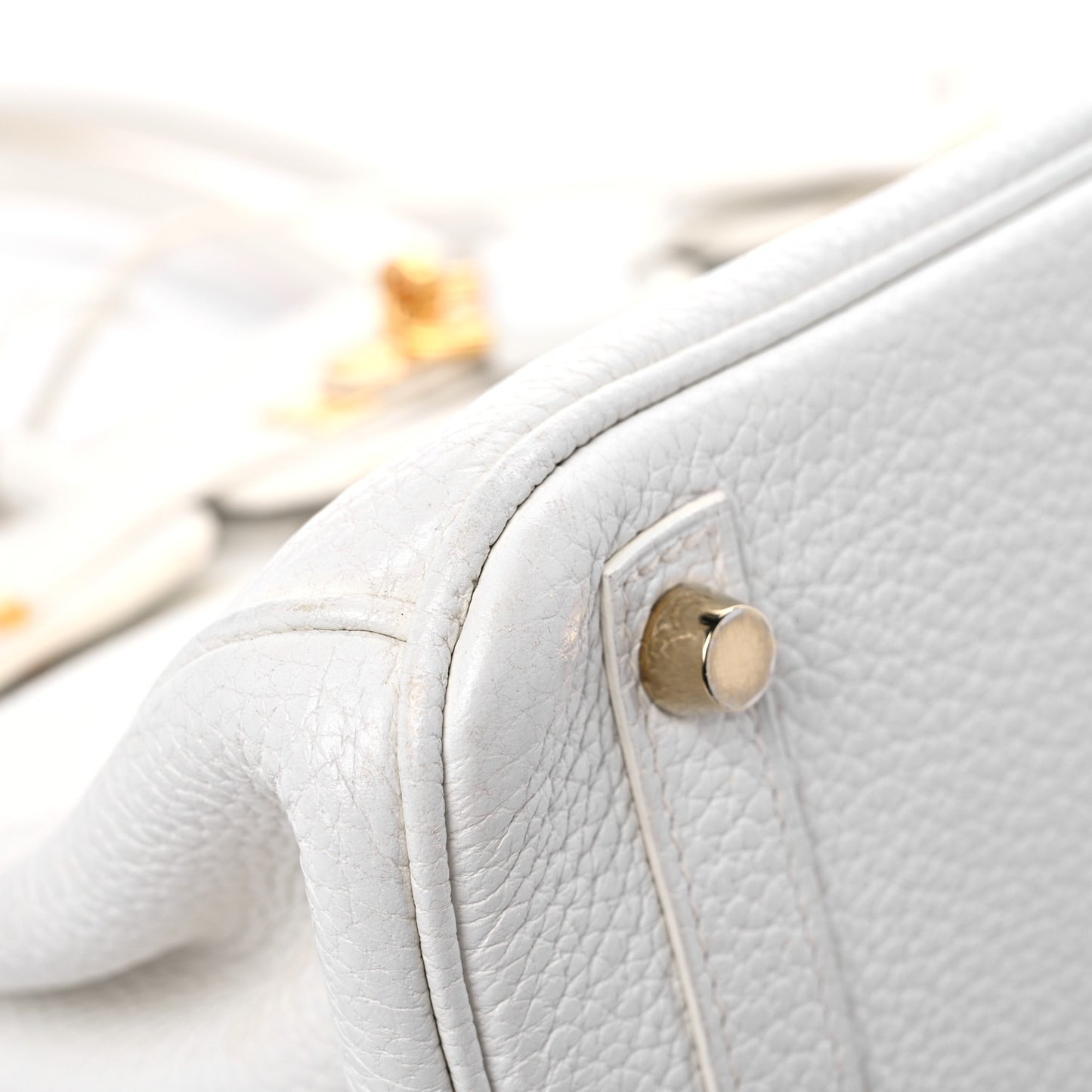 Taurillon Clemence Birkin 30 White