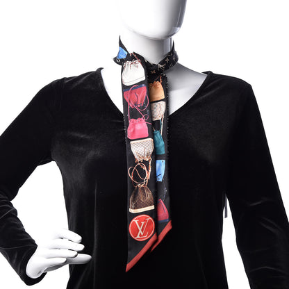 Louis Vuitton Silk Monogram Tribute To Noe BB Bandeau Black 2 of 4