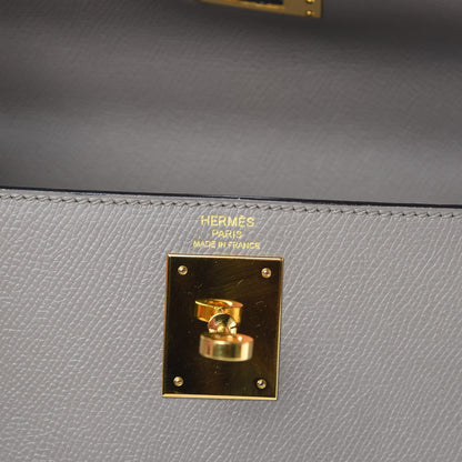 Hermes Epsom Kelly Sellier 28 Gris Asphalte 6 of 11