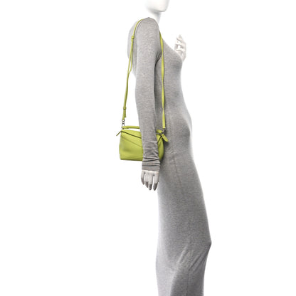 Loewe Calfskin Mini Puzzle Edge Bag Lime 2 of 11
