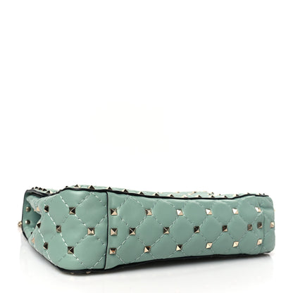 Valentino Garavani Nappa Medium Rockstud Spike Shoulder Bag Morning Dew 4 of 9