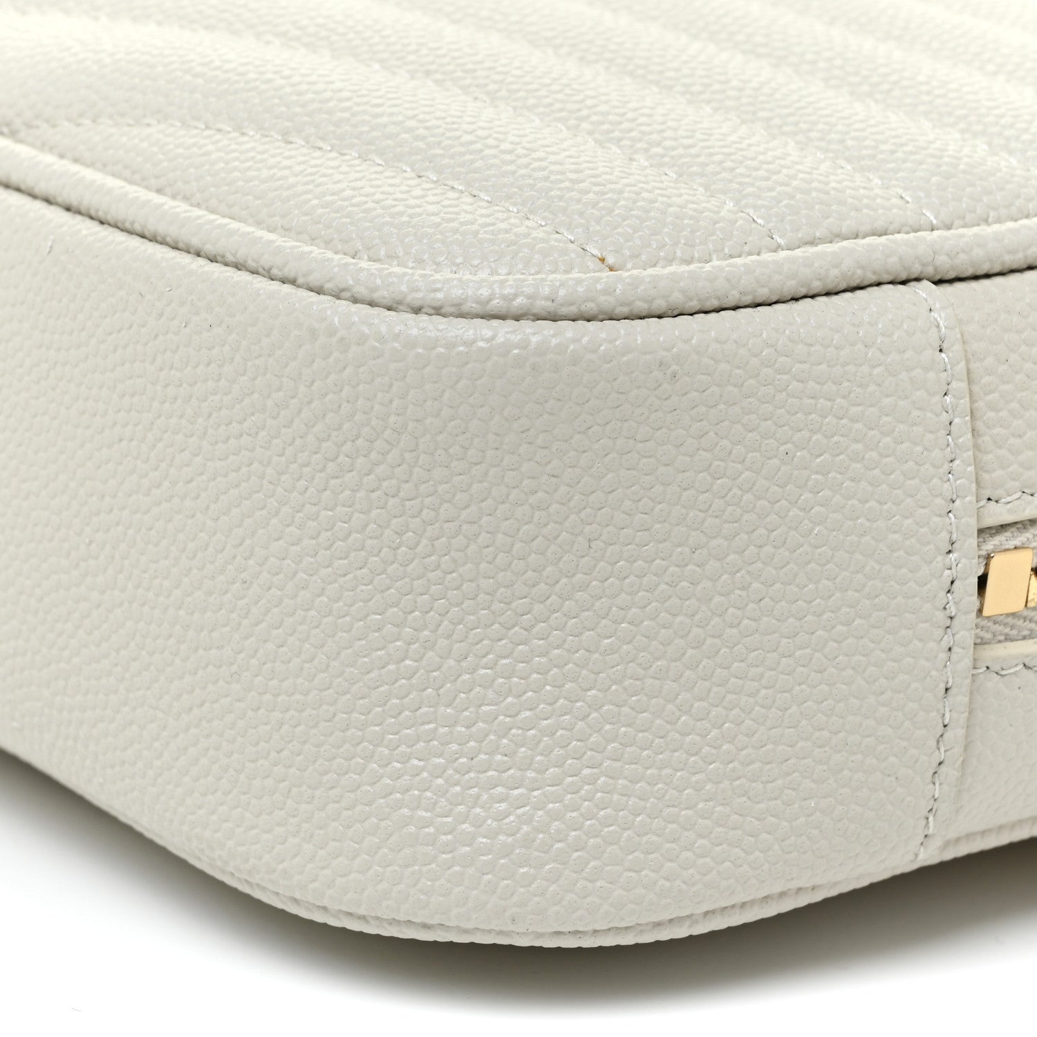 Saint Laurent Grain De Poudre Matelasse Monogram Mini Lou Camera Bag Crema Soft 10 of 10