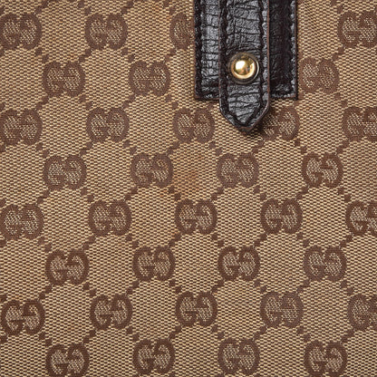 Gucci Monogram Medium Hasler Tote Dark Brown 10 of 13