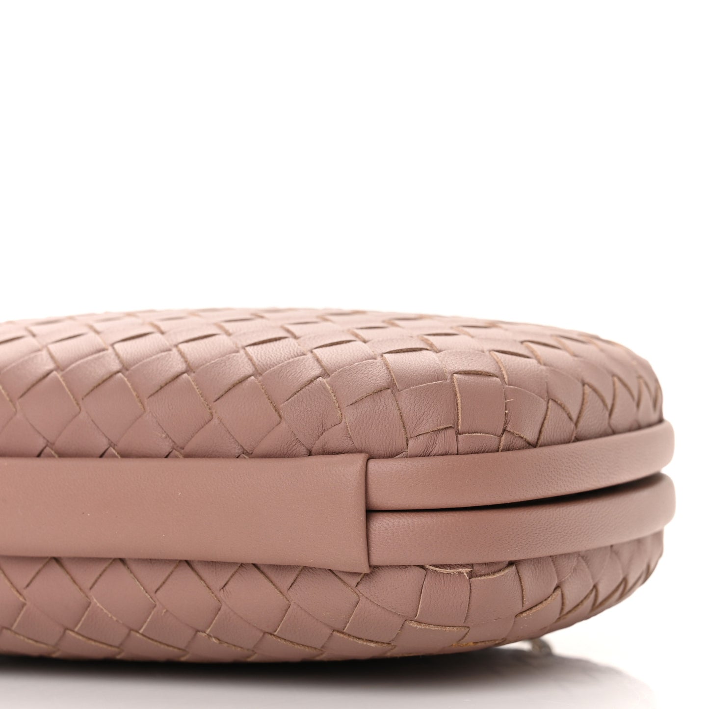 Nappa Intrecciato Chain Knot Clutch Watteau