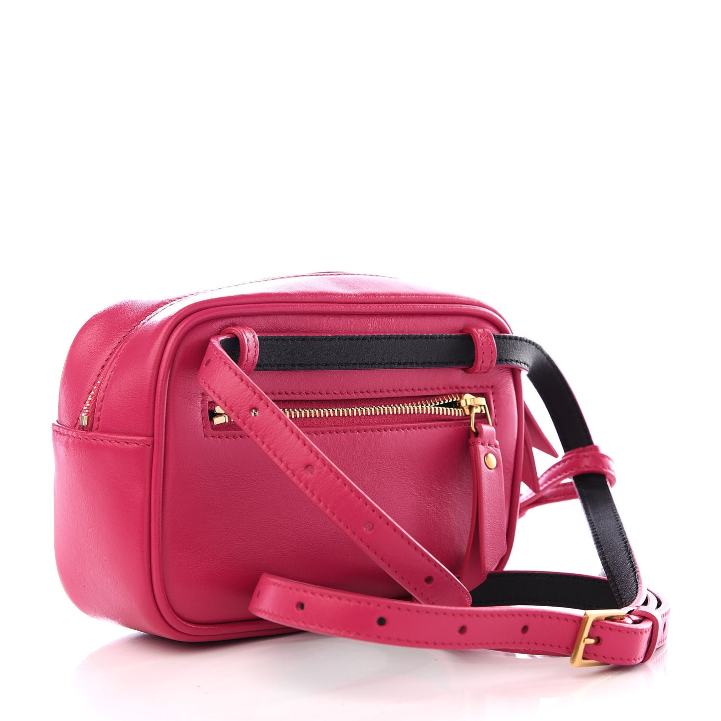 Calfskin Matelasse Monogram Lou Belt Bag Bright Pink