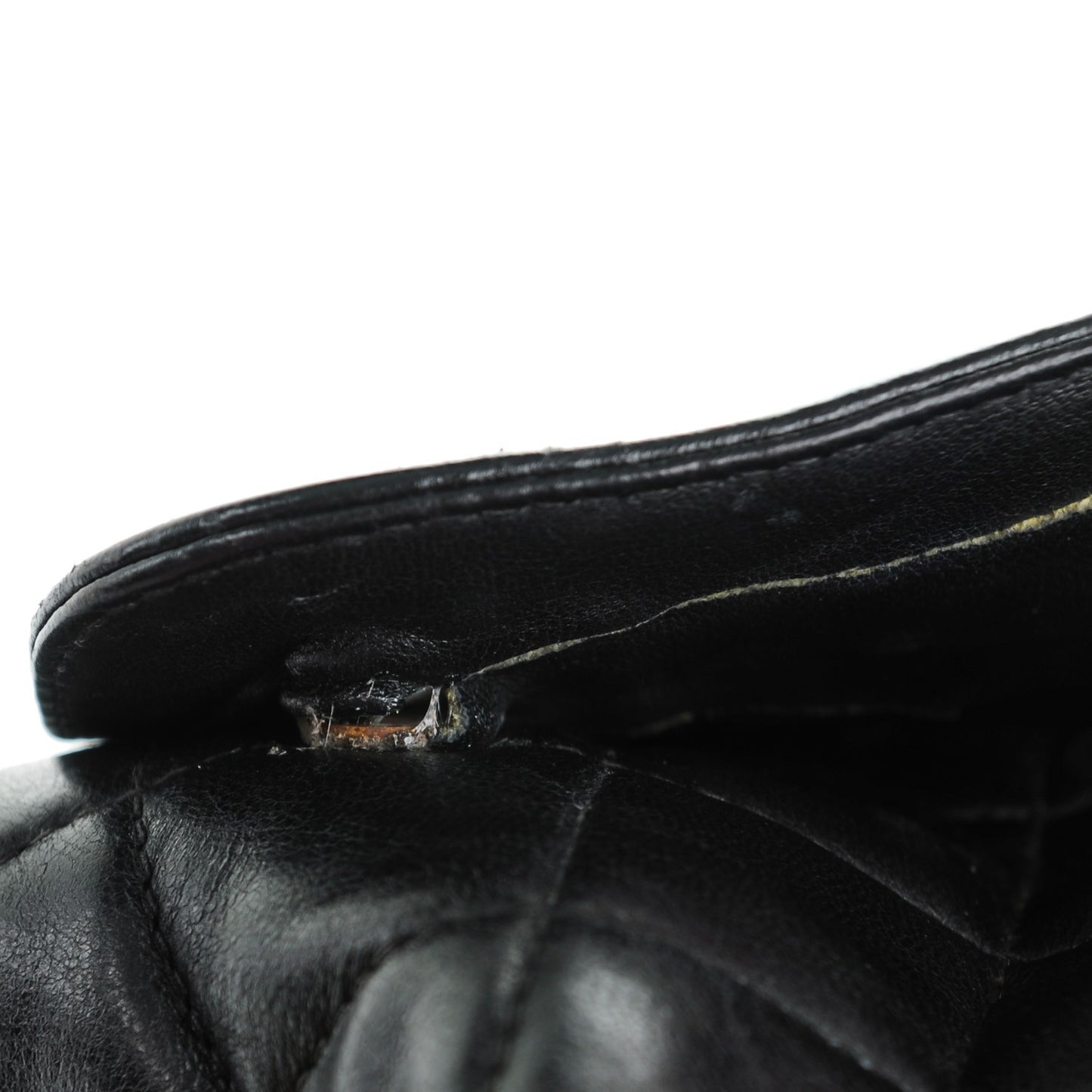 Lambskin Quilted Camera Case Black