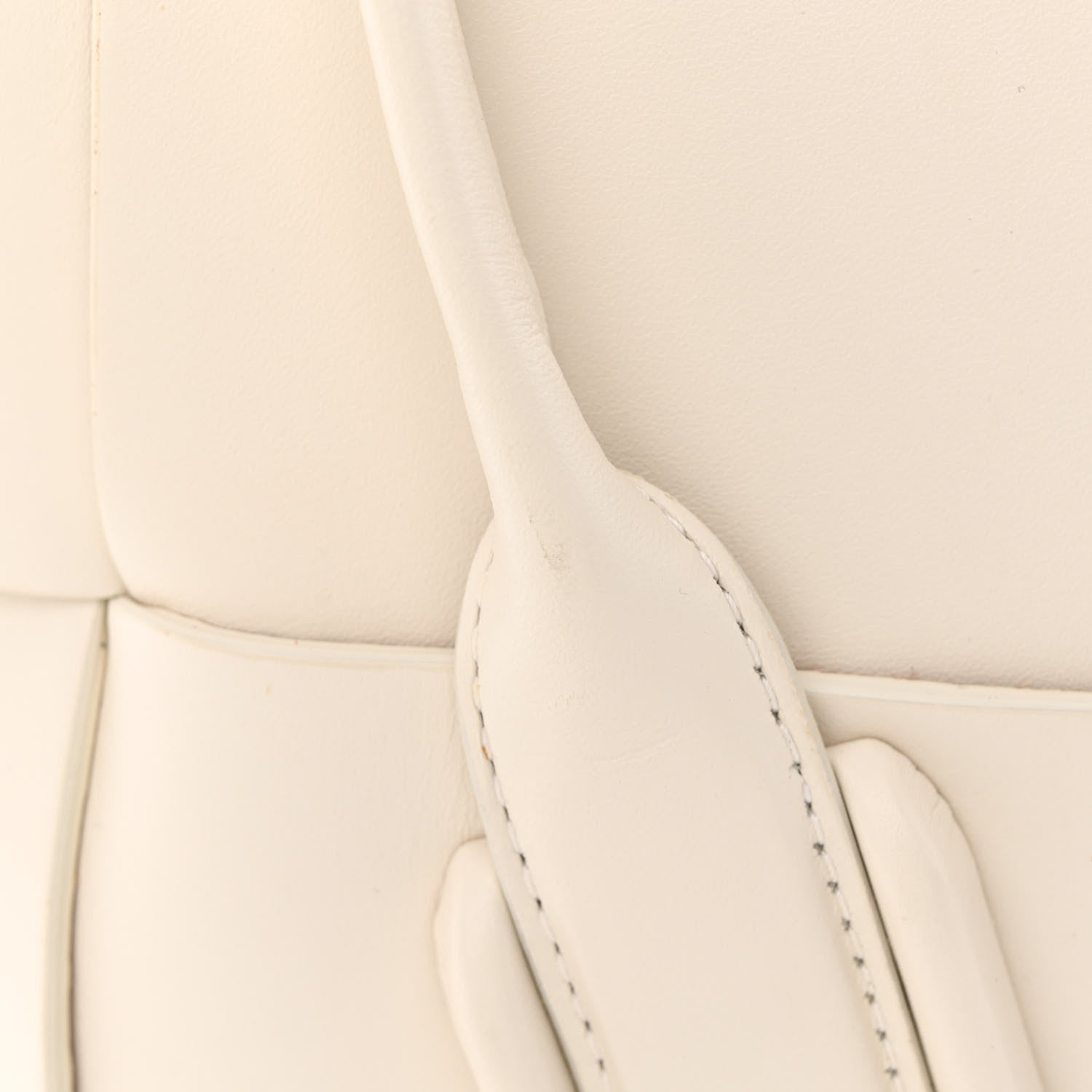 Bottega Veneta French Calfskin Maxi Intrecciato Mini Arco Bianco 14 of 14