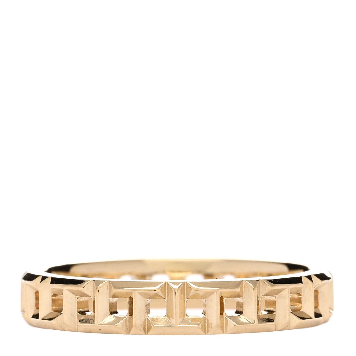 Tiffany 18K Yellow Gold T True Narrow Ring 53 6.5 2 of 3