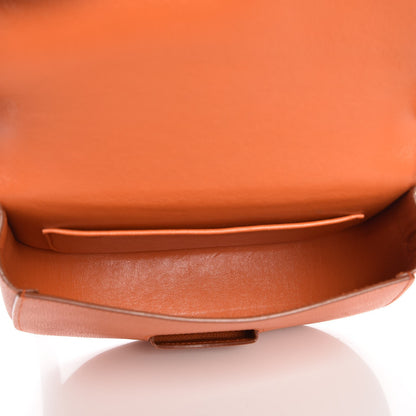 Celine Baby Grained Calfskin Small Trotteur Light Orange 5 of 9