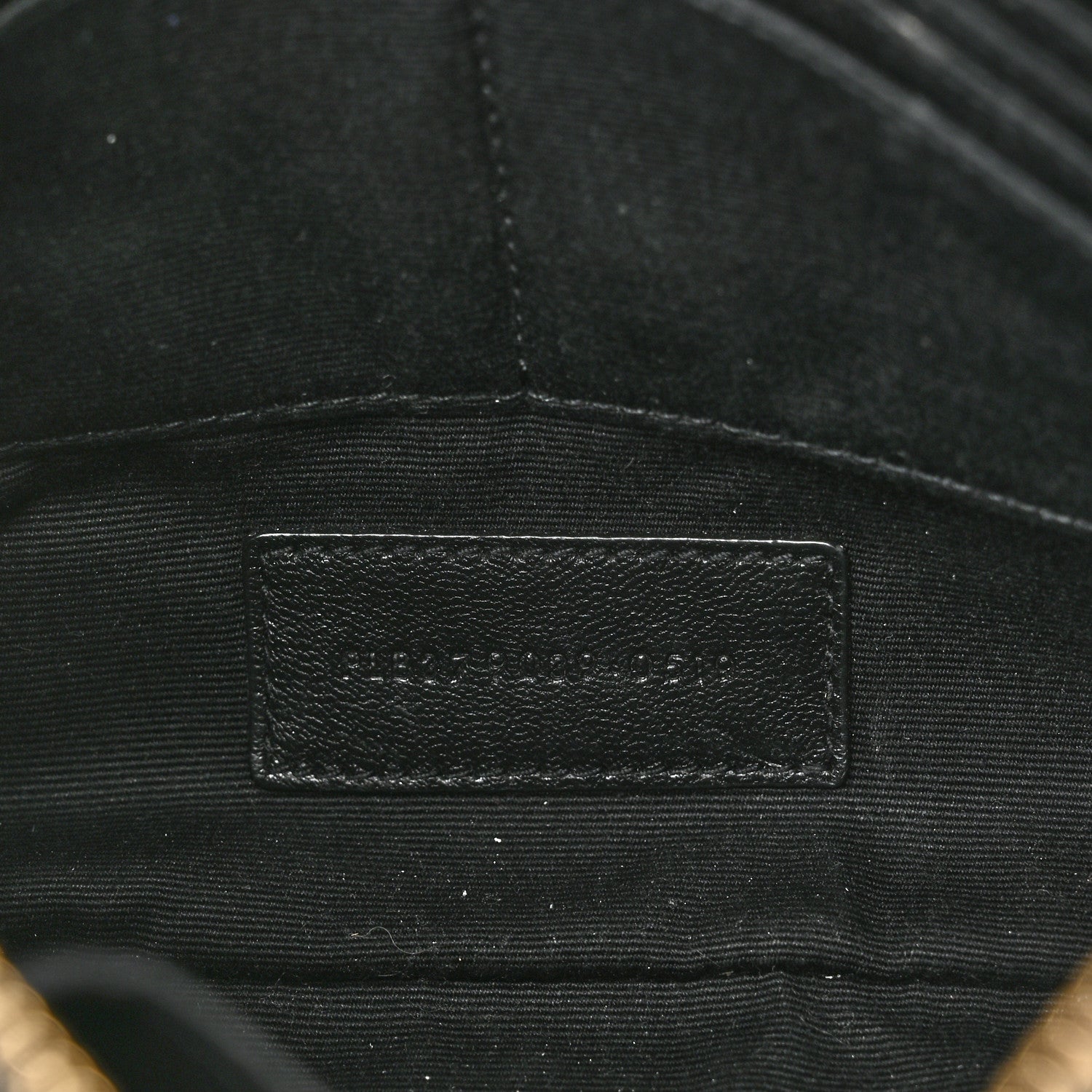Saint Laurent Calfskin Matelasse Chevron Monogram A5 Wristlet Dark Smog 7 of 9