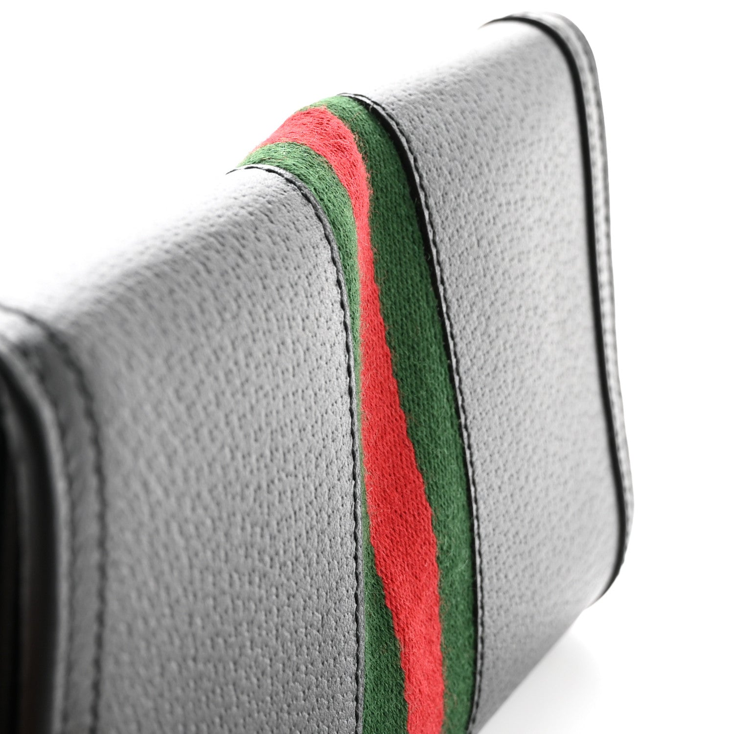 Gucci Calfskin Web Ophidia Continental Wallet Black 9 of 9
