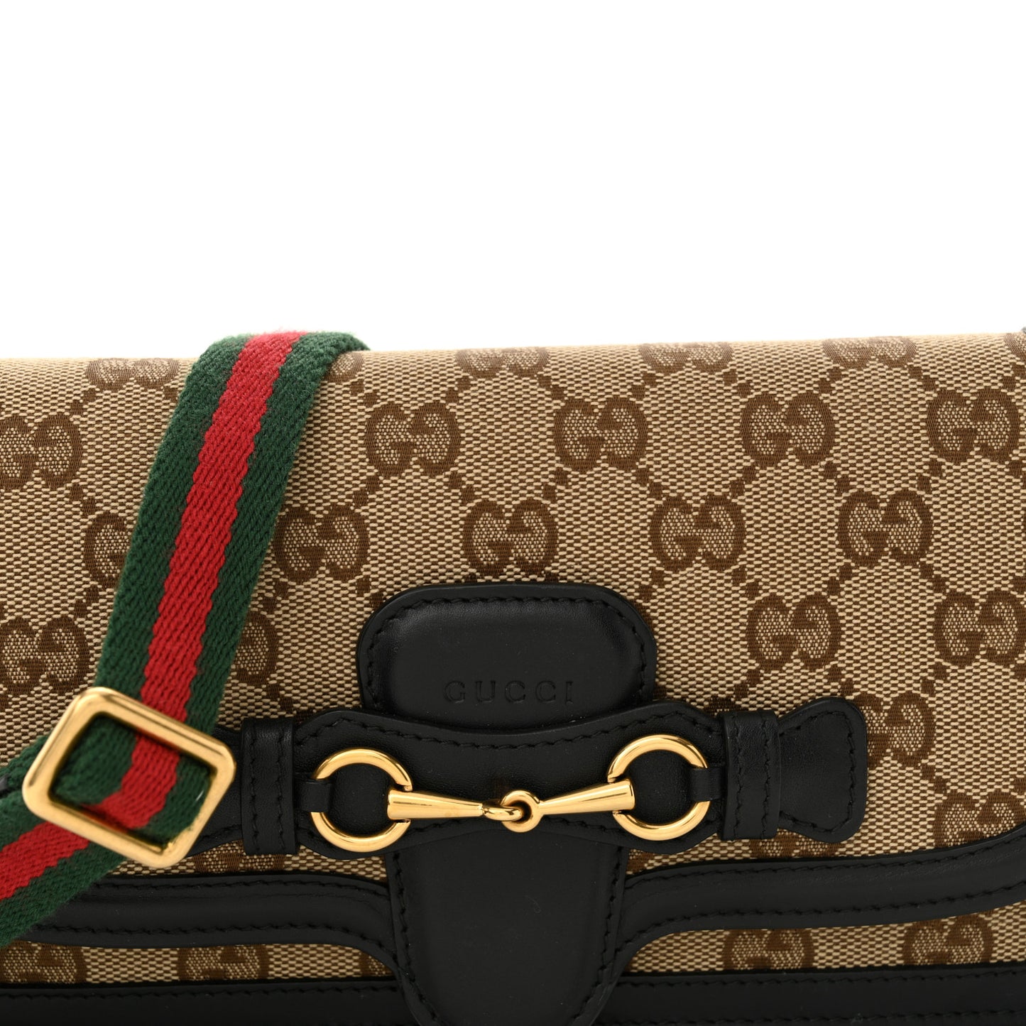 Monogram Lady Web Convertible Wallet Black