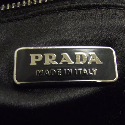 Prada Crocodile Embossed Clutch Black 6 of 8