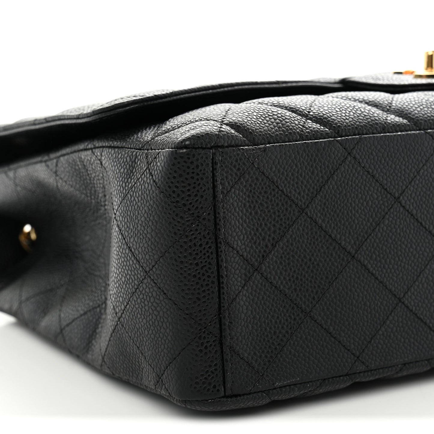 Caviar Maxi Single Flap Black