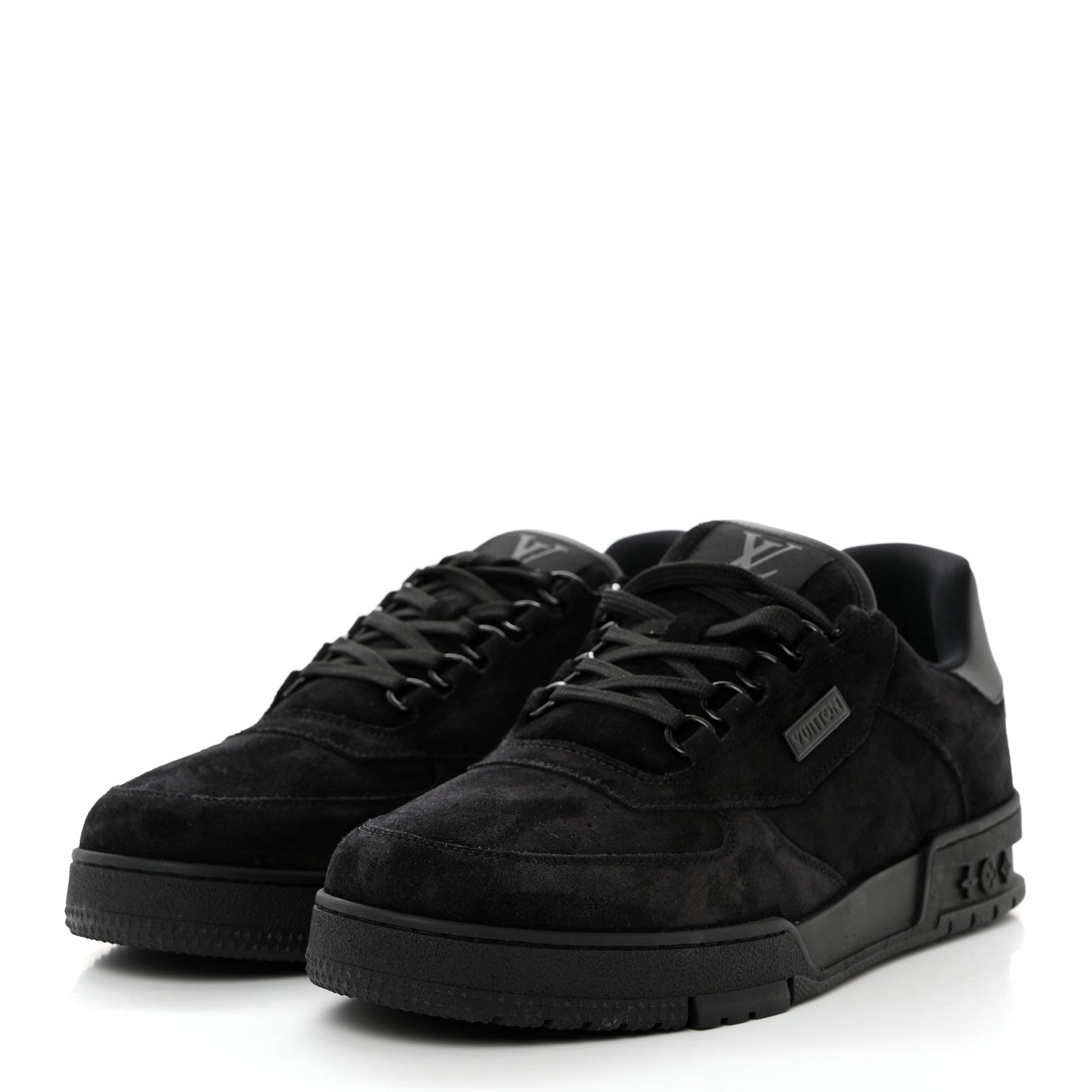 Louis Vuitton Suede Uniform Sneakers 9.5 Black 3 of 8