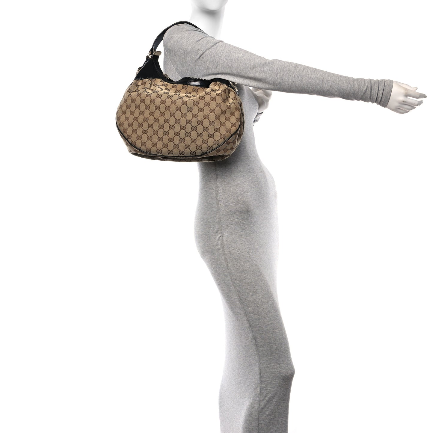 Monogram Patent Hobo Black