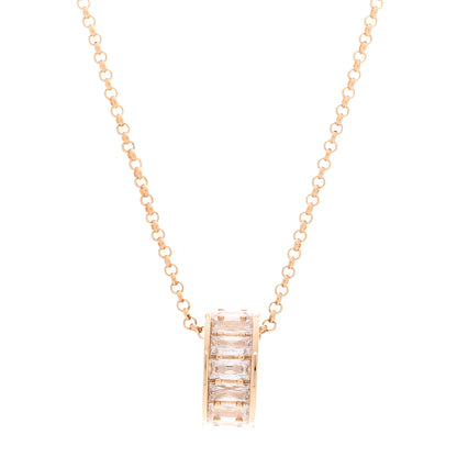 Gucci Metal Crystal Blondie Pendant Necklace Gold 4 of 7