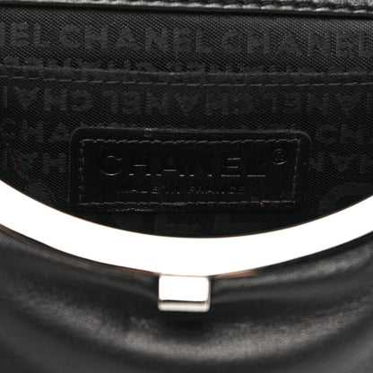 Chanel Patent Lambskin Chocolate Bar Flap Clutch Black 6 of 9