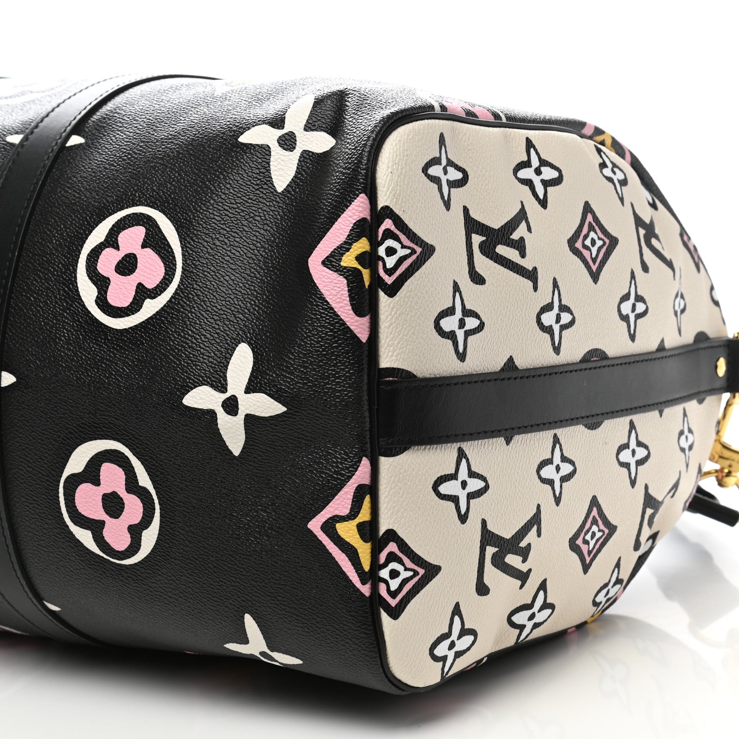 Louis Vuitton Monogram Giant Wild At Heart Keepall Bandouliere 45 Black 8 of 9