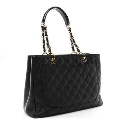 Chanel Caviar Quilted Grand Shopping Tote GST Black 3 of 11