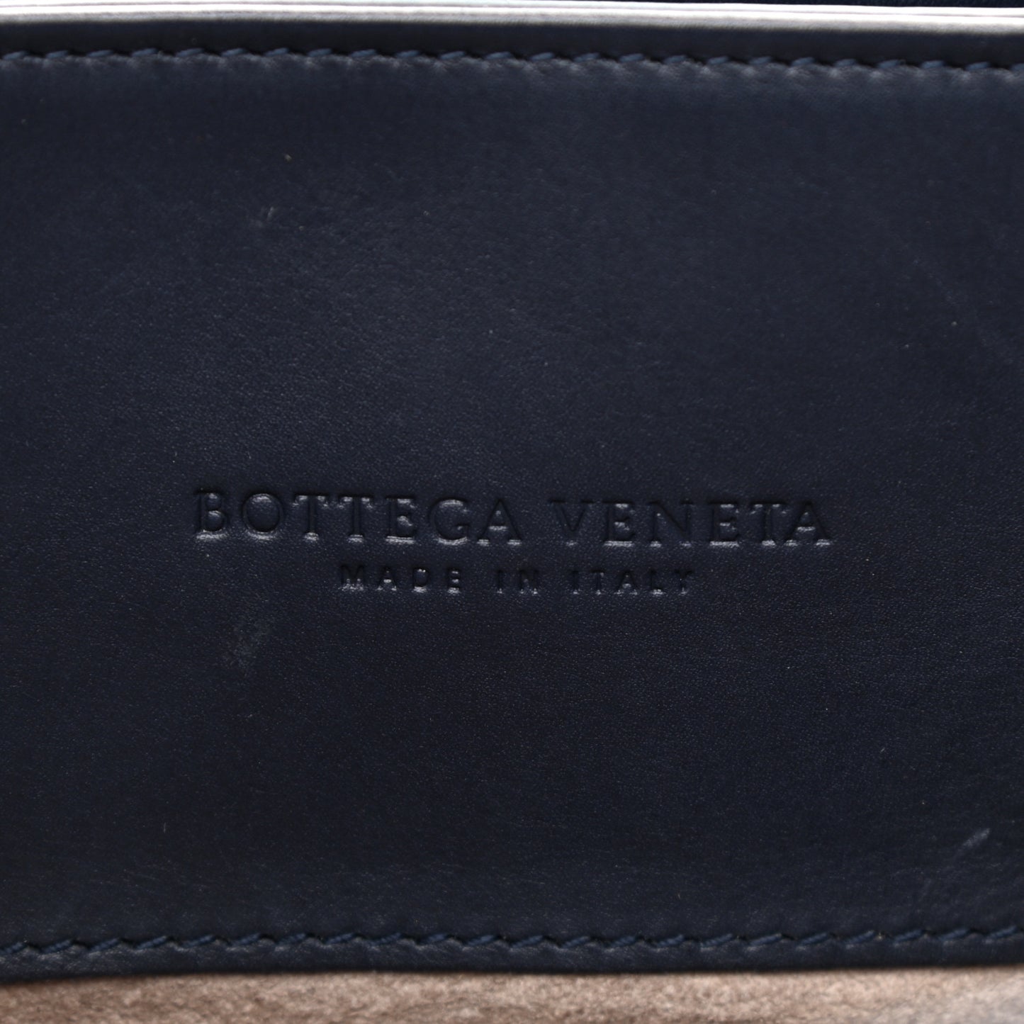 Nappa Intrecciato Medium Roma Tote Dark Blue