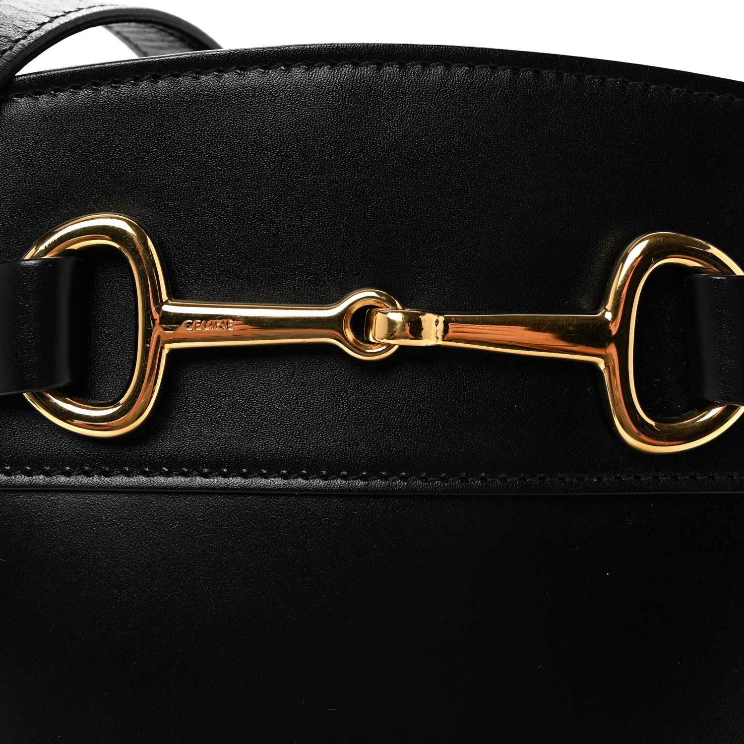 Celine Calfskin Crecy Bucket Bag Black 8 of 10