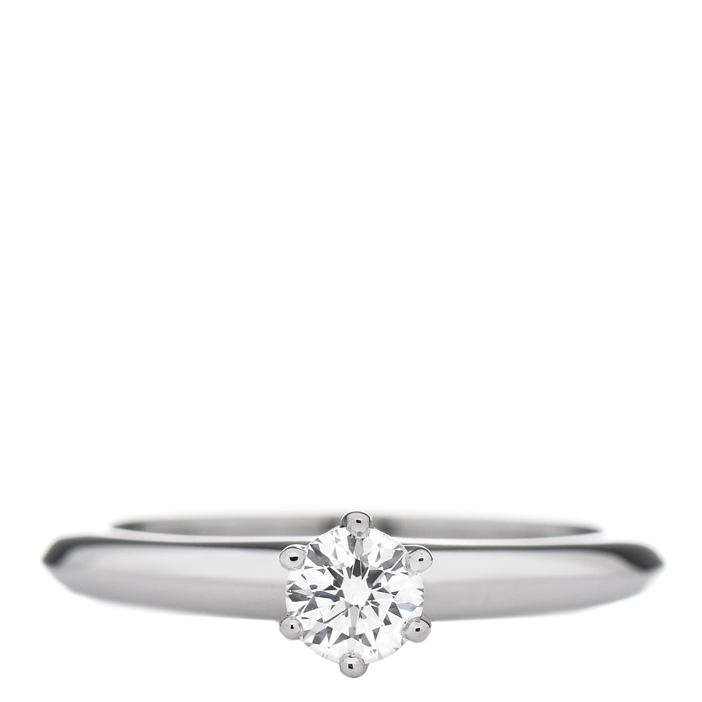Platinum Diamond .27ct Solitaire Engagement Ring 49 5