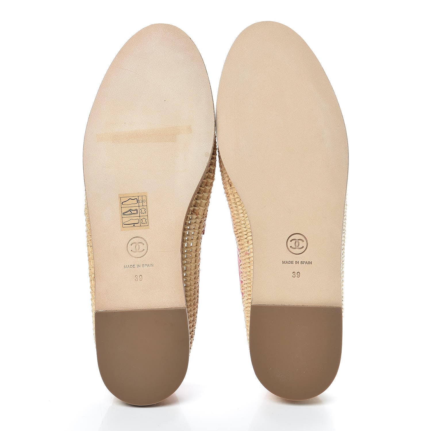 Chanel Lambskin Grosgrain CC Espadrilles 39 Pink 5 of 9
