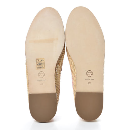 Chanel Lambskin Grosgrain CC Espadrilles 39 Pink 5 of 9