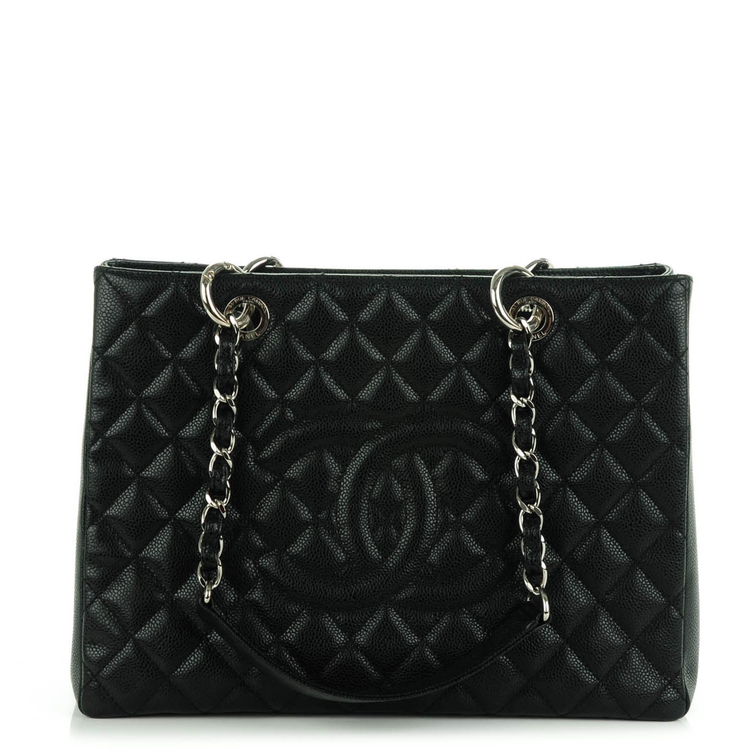 Chanel Caviar Quilted Grand Shopping Tote GST Black 1 of 7