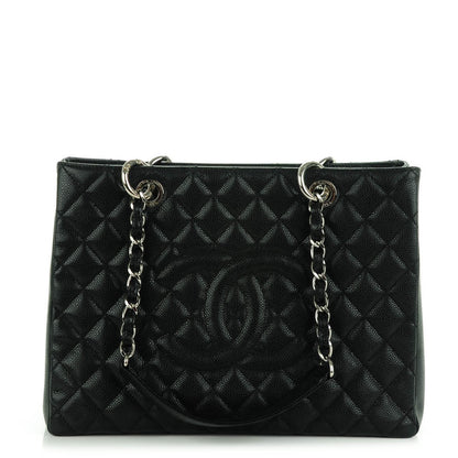 Chanel Caviar Quilted Grand Shopping Tote GST Black 1 of 7