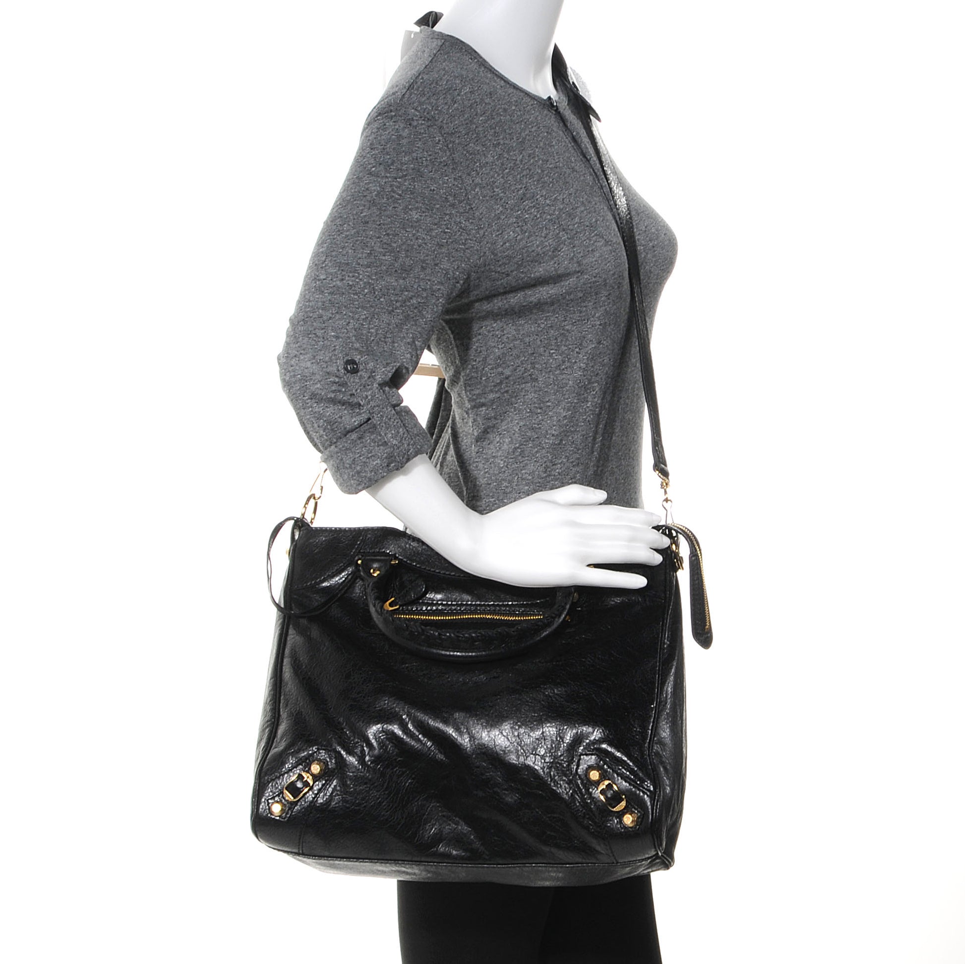 Balenciaga Agneau Giant 12 Gold Hardware Velo Black 2 of 8