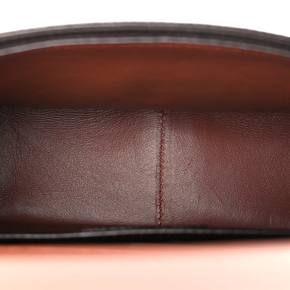 Saint Laurent Canvas Smooth Calfskin Le Monogramme Medium Buckle Satchel Chestnut 5 of 10