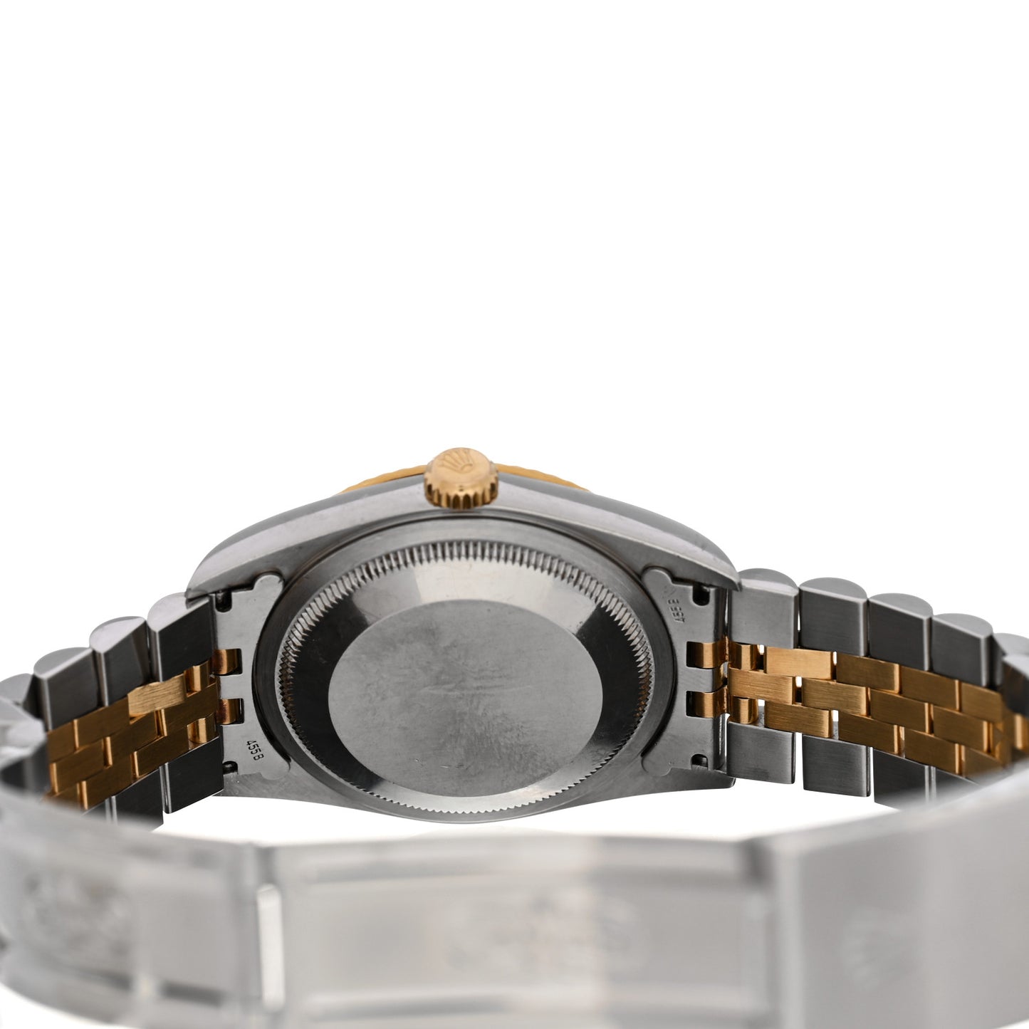 Stainless Steel 18K Yellow Gold Diamond 36mm Oyster Perpetual Datejust Watch Black 16233