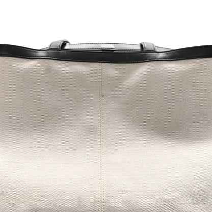 Bottega Veneta Canvas Mix Nappa Intrecciato Medium Flip Flap Tote Natural Fondant 11 of 12