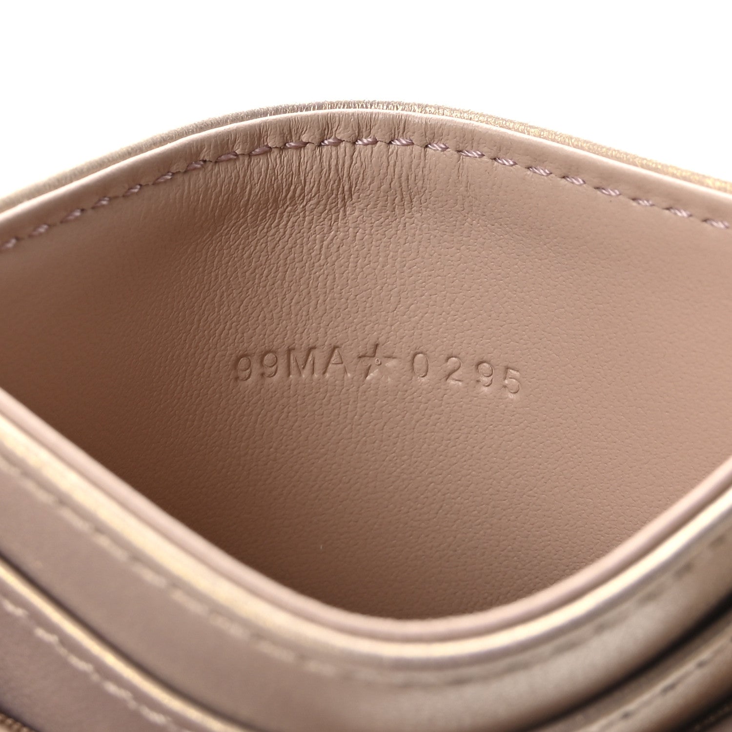 Christian Dior Lambskin Cannage Caro Freesia Card Holder Bronze Rose 7 of 8